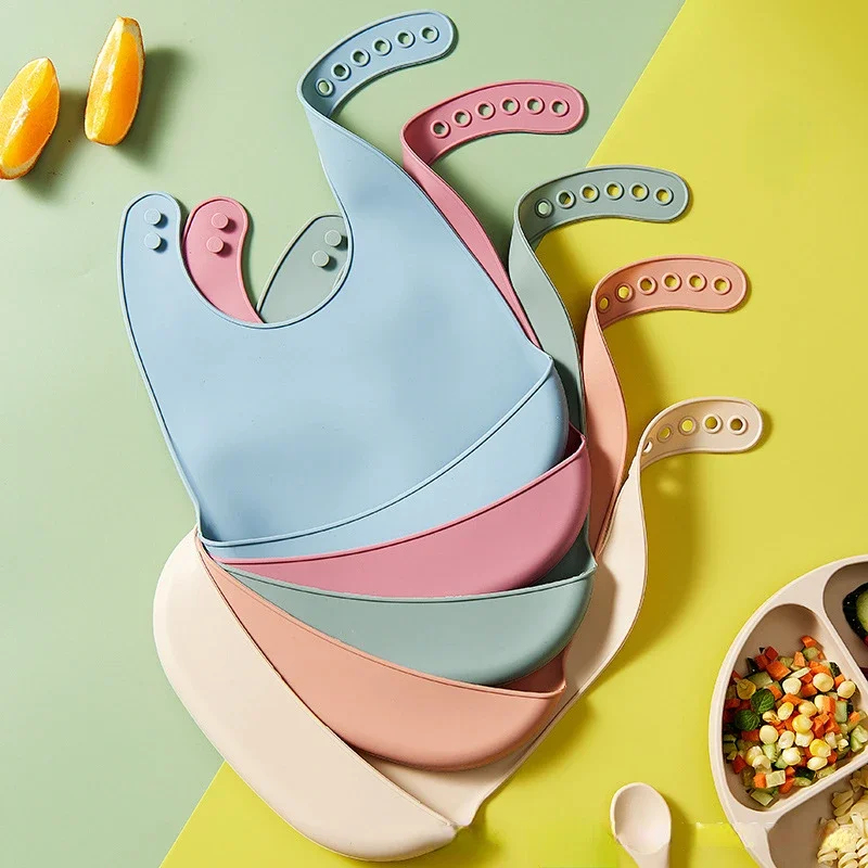 1-3 個ベビーよだれかけ調節可能な防水よだれかけ赤ちゃんソ - Waterproof Baby Bibs Silicone のレビューと価格