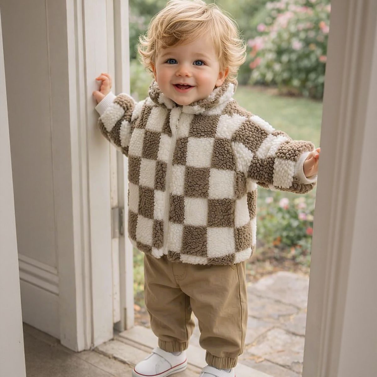 幼児用、ベビー用、シェルパフリースジャケット、男の子・女の子 - Toddler Boy Winter Fleece Jacket のレビューと価格