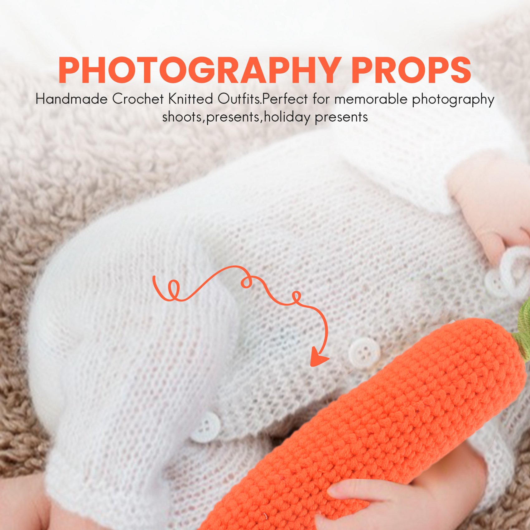 F-3C 新生児の写真撮影の小道具幼児男の子女の子ニット写真 - Infant Photography Props Outfit のレビューと価格