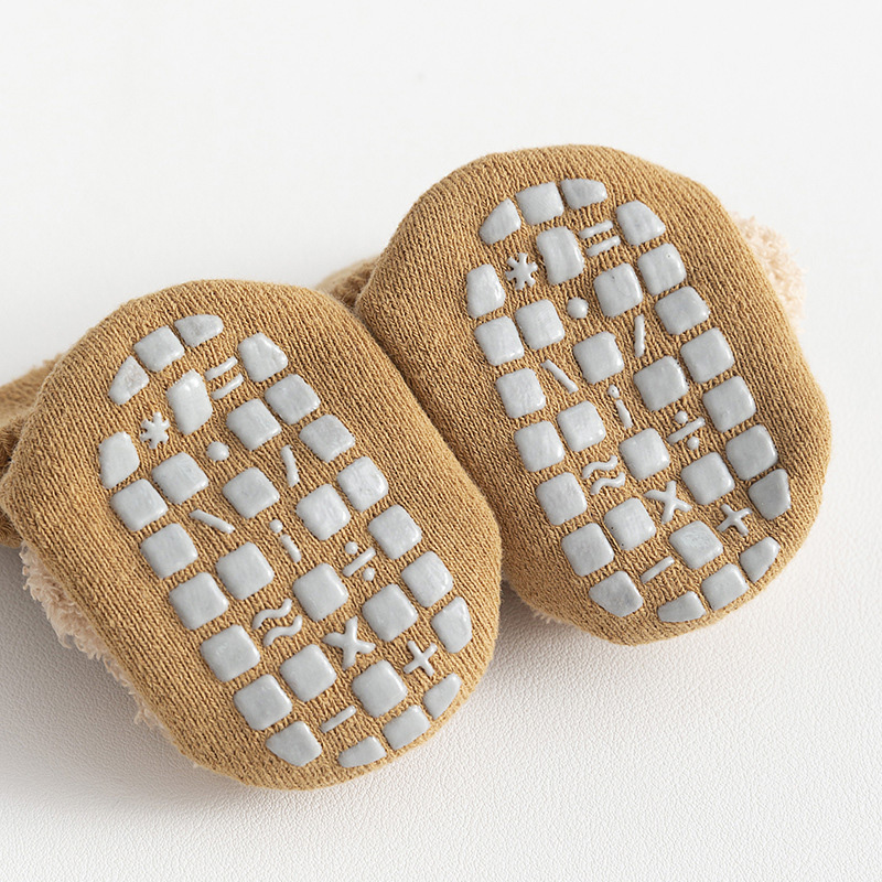 ベビーソックス綿厚くて暖かい居心地の良いかわいい漫画クマ幼児 - Unisex Baby Socks Non Slip のレビューと価格
