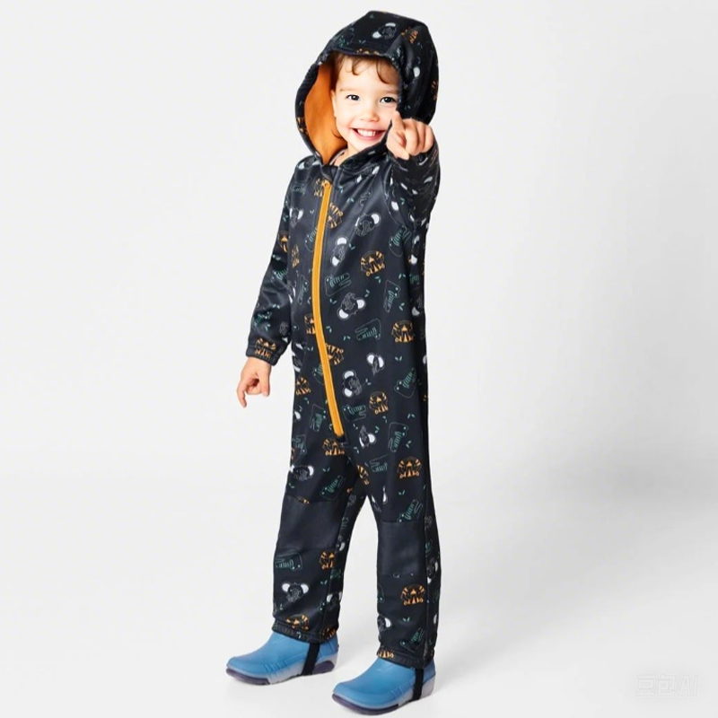 子供用アウトドアソフトシェルワンピースは防水性があり、フリー - Cotton Baby Onesies Zipper のレビューと価格