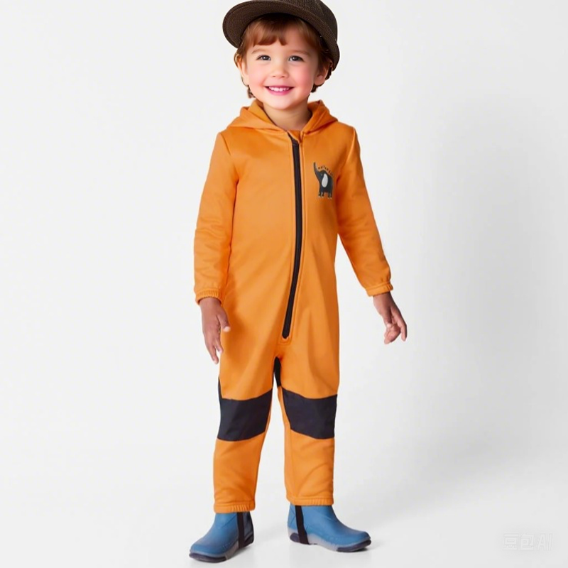 子供用アウトドアソフトシェルワンピースは防水性があり、フリー - Cotton Baby Onesies Zipper のレビューと価格