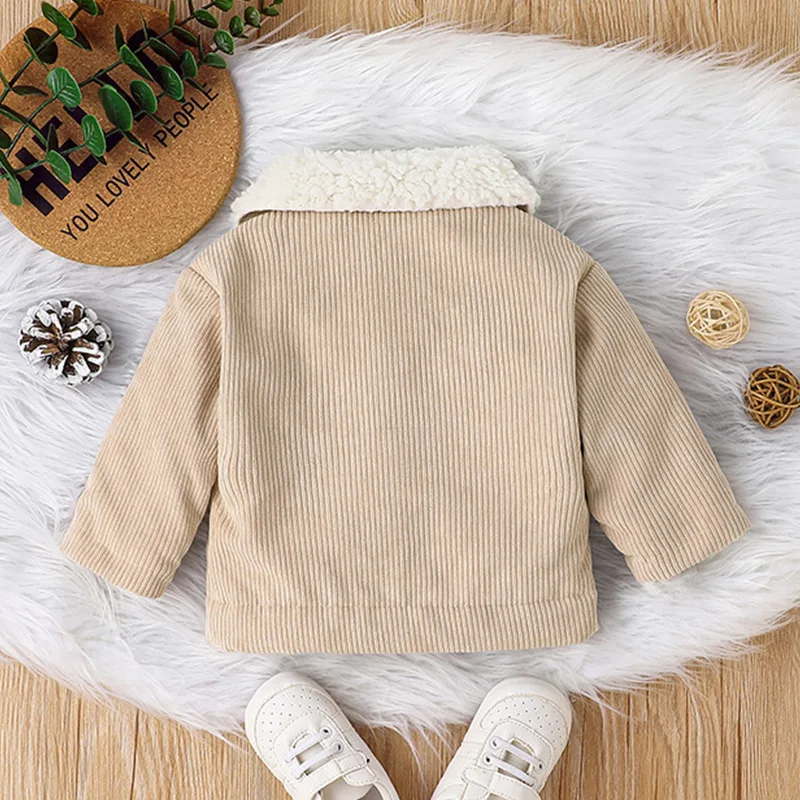 ベビー用コーデュロイ裏起毛ジャケット、幼児向け、男の子・女の - Toddler Boy Winter Fleece Jacket のレビューと価格