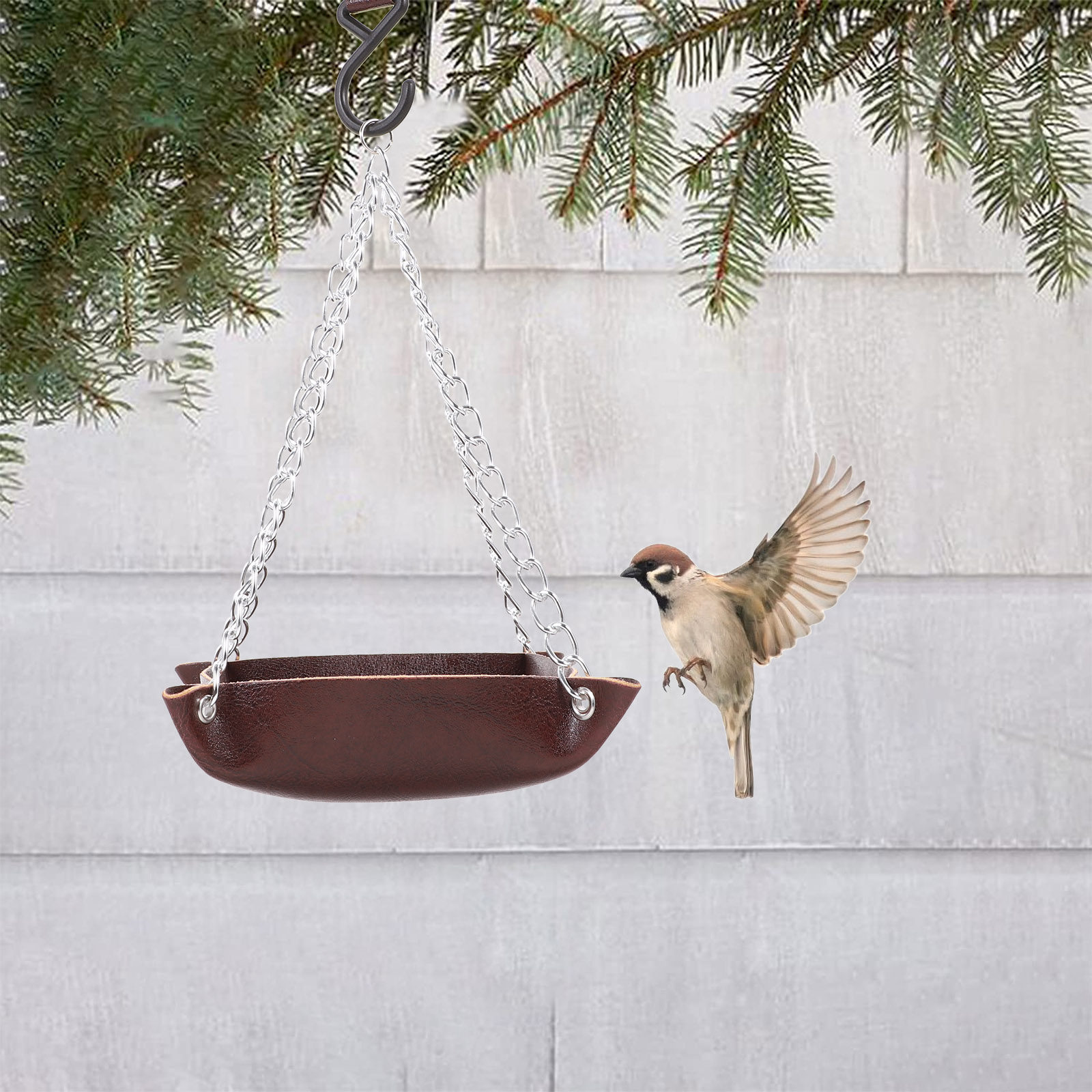 鳥用フィーダー。透明で耐久性があり、吊り下げ式のデザイン。オ - Feeding のレビューと価格