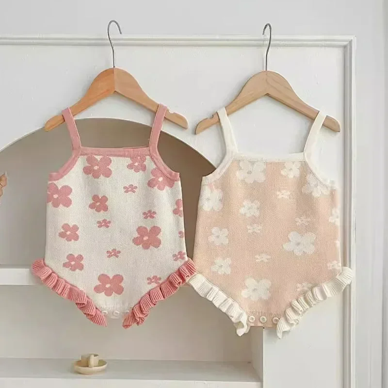 新生児用ノースリーブフローラルプリントジャンプスーツ、上質な - Newborn Baby Girl Romper Floral のレビューと価格