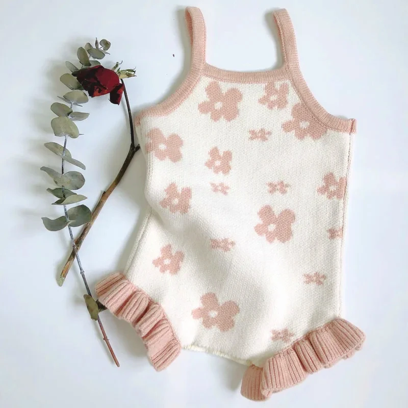 新生児用ノースリーブフローラルプリントジャンプスーツ、上質な - Newborn Baby Girl Romper Floral のレビューと価格